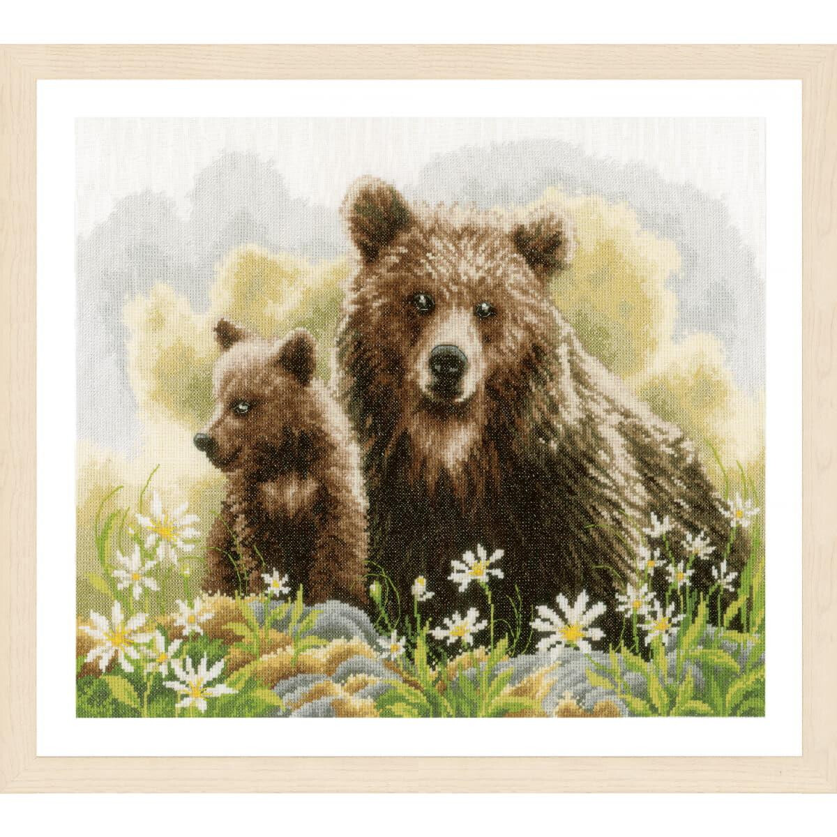 Lanarte counted cross stitch kit "Bears in the...