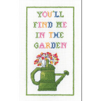 Heritage counted cross stitch kit Aida "In the Garden", KSIG1647-A, 11x20,5cm, DIY
