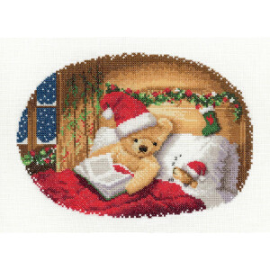 Heritage counted cross stitch kit Aida "Bedtime...