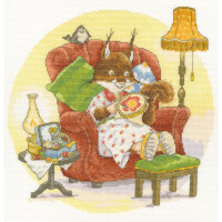 Bothy Threads counted cross stitch kit "Briarwood Lane: And Relax...", XBR3, 29x30cm, DIY