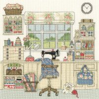 Bothy Threads counted cross stitch kit "My Sewing Room", XSS18, 25x25cm, DIY