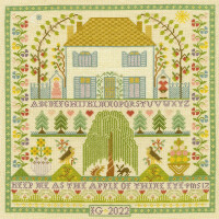 Bothy Threads counted cross stitch kit "Moira Blackburn: Keep Me", XS20, 32x32cm, DIY