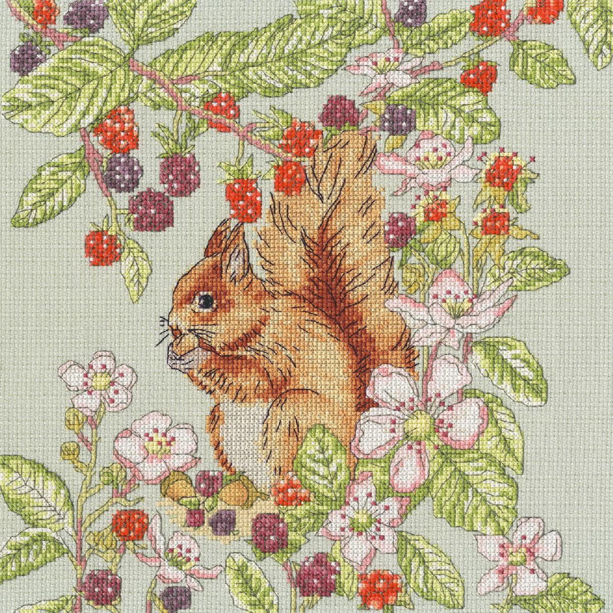 A detailed Bothy Threads embroidery pack featuring a...