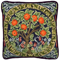 Bothy Threads Gobelin-Stickkissen Set "Orangenbaum", Stickbild vorbedruckt, TAC22, 36x36cm