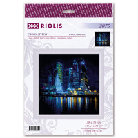 Riolis borduurpakket "Night City", geteld, DIY, 30x30cm