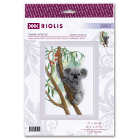 Kit point de croix Riolis "Sweet Koala", compté, DIY, 21x30cm