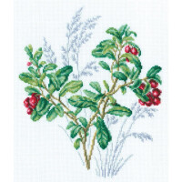 RTO counted cross stitch kit "Cowberry", 20x24cm, DIY