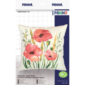 Panna counted cross stitch cushion kit "Scarlet...