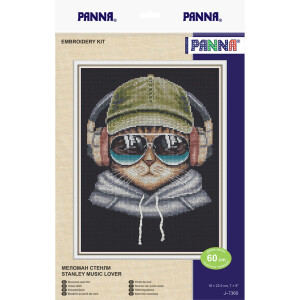 Panna counted cross stitch kit "Stanley music...