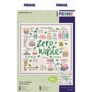 Panna borduurpakket "Zero Waste", geteld, DIY,...