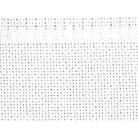 Tovaglia con tela Aida per punto croce per ricamo, 90x90cm, 24210, bianco