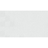Tischdecke „Yucca“ aus Damast mit Aida-Rand für Kreuzstich zum Besticken, 80x80cm, 661110, weiß