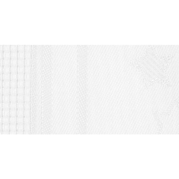 Chemin de table „Étoiles“ damassé avec champ de broderie en Aïda pour point de croix, 40x100cm, 663510, blanc