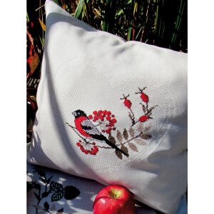 Pillowcase with embroidery field in Aida for cross...