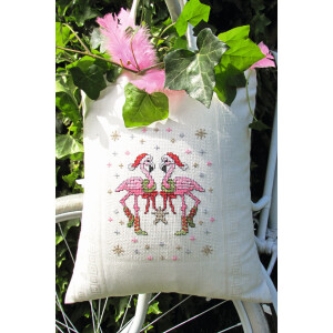 Bag with embroidery field in Aida for cross stitch, 36x42cm, 755800, nature