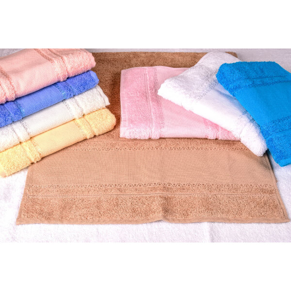 Towel with embroidery borde in Aida for cross stitch, 50x10cm, 9171, different colors