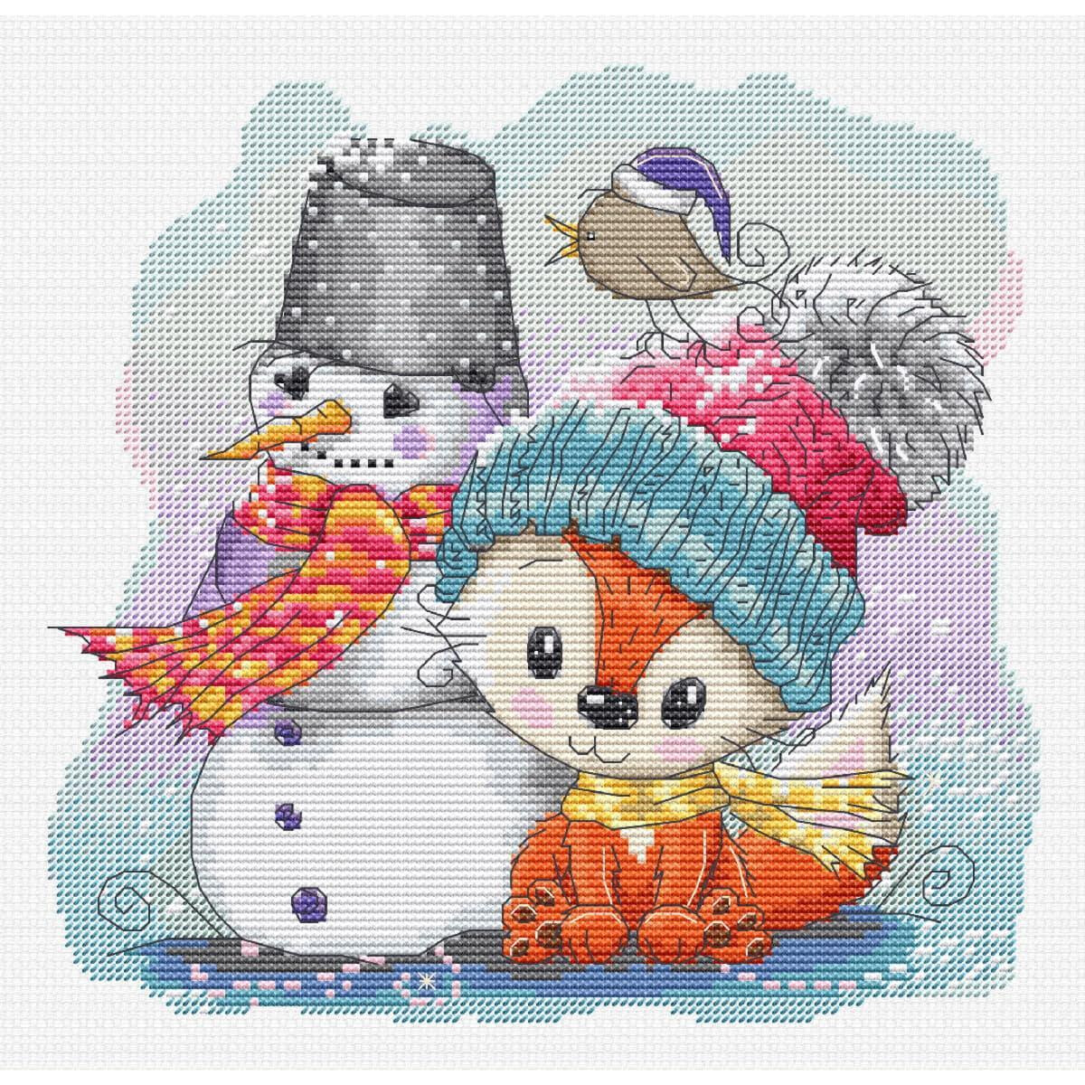 Luca-S counted cross stitch kit "The Fox &...