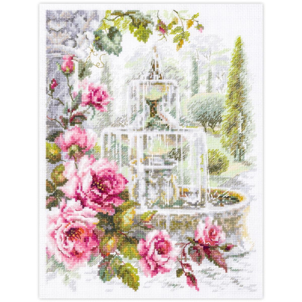 Magic Needle Zweigart Edition counted cross stitch kit "Fountain of Desires", 20x26cm, DIY