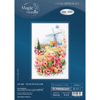 Kit point de croix Magic Needle Zweigart Edition "Tulipes de Hollande", compté, DIY, 18x29cm