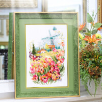 Magic Needle Zweigart Edition counted cross stitch kit "Tulips of Holland", 18x29cm, DIY