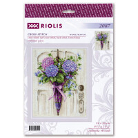 Riolis counted cross stitch kit "Umbrella Wreath", 24x30cm, DIY