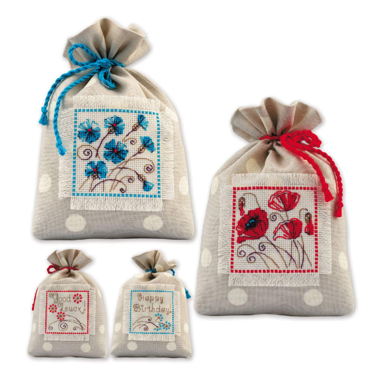 Riolis counted cross stitch kit "Gift bags set of 2...