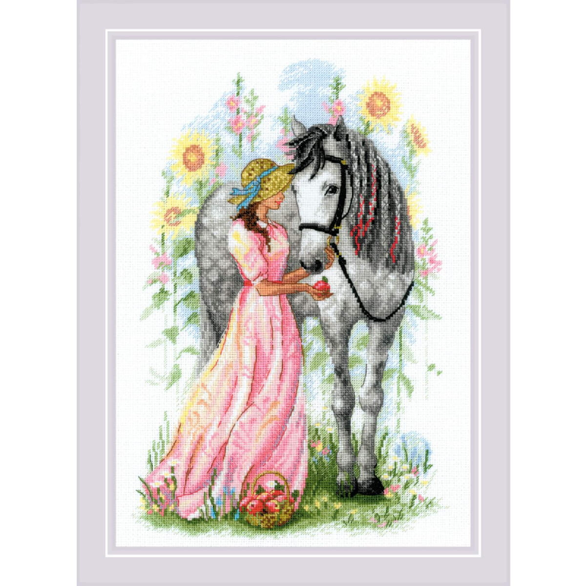 Riolis counted cross stitch kit "Horse Girl",...