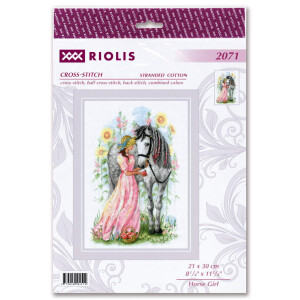 Riolis counted cross stitch kit "Horse Girl",...