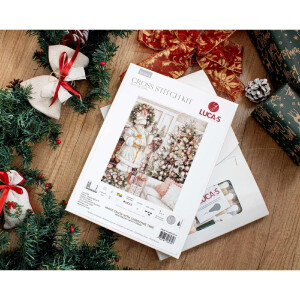 Luca-S counted cross stitch kit "White Santa with...