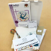 Bothy Threads stamped embroidery kit "Swallows", EKP4, Diam. 20cm, DIY