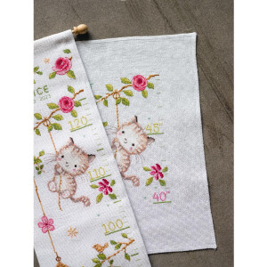 Vervaco counted cross stitch kit# "Cheeky kittens", 18x70cm, DIY