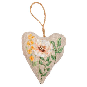 Vervaco Herbal Pillow Kit de punto de cruz "Flores silvestres" Juego de 3, contado, 12x14cm