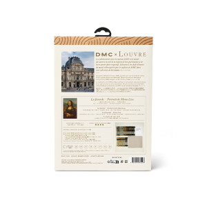 Kit punto croce DMC "Louvre Mona Lisa", contato, fai da te, 38x49cm