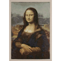Kit point de croix DMC "Louvre Mona Lisa", compté, DIY, 38x49cm