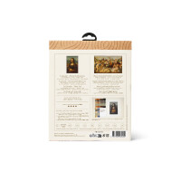 DMC Plattstich Set "Louvre Mona Lisa & Sonnenblumen Mix", vorbedruckt, 24x30cm