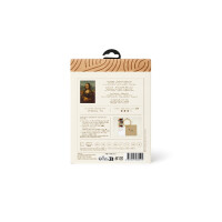 DMC stamped satin stitch kit with wooden hoop "Louvre Mona Lisa Hands Interpretation", diam. 20cm, DIY