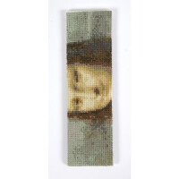 DMC Segnalibro Punto Croce Kit "Louvre Mona Lisa", contato, fai da te, 15x27cm