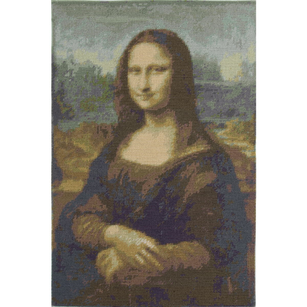 Kit de broderie tapisserie DMC "Louvre Mona Lisa", pré-imprimé, 43x59cm