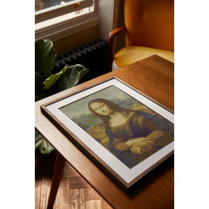 Kit de broderie tapisserie DMC "Louvre Mona Lisa", pré-imprimé, 43x59cm