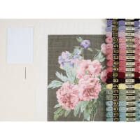 DMC stamped tapestry stitch kit "Louvre Peony Branches", 36x45cm, DIY