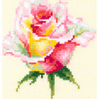 Magic Needle Набор для вышивания крестом "Нежные розы", счетная схема, 11х11см