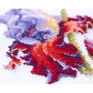 Magic Needle Zweigart Edition counted cross stitch kit "Iris", 11x11cm, DIY