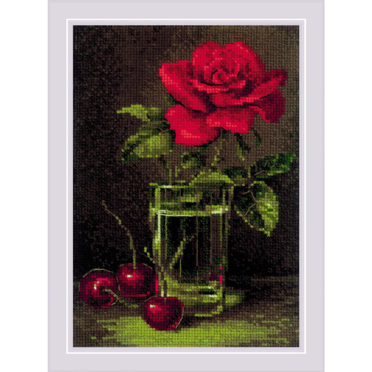 Riolis counted cross stitch kit "Rose and Sweet...
