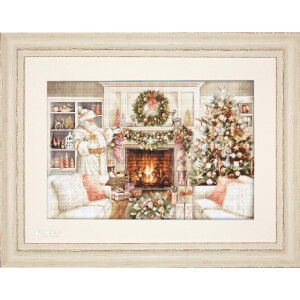 Luca-S counted cross stitch kit "Gold Collection New Year", 57x38cm, DIY