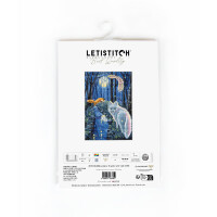 Kit point de croix Letistitch "Midsummer Night", compté, DIY, 27x19.5cm
