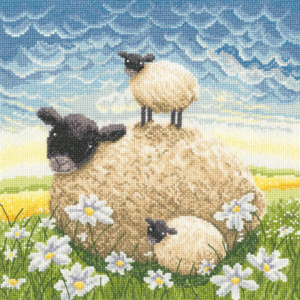 Bothy Threads counted cross stitch kit "Double Trouble", XLP6, 26x26cm, DIY