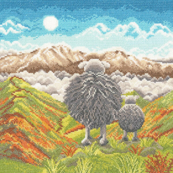 Bothy Threads counted cross stitch kit "On Top Of the World", XLP4, 26x26cm, DIY