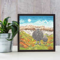 Bothy Threads counted cross stitch kit "On Top Of the World", XLP4, 26x26cm, DIY
