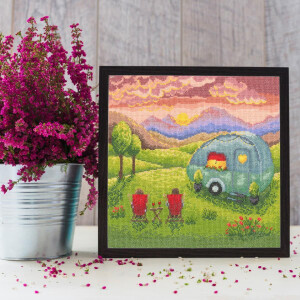 Bothy Threads counted cross stitch kit "Our Happy Place", XLP1, 26x26cm, DIY