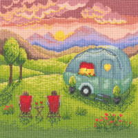 Bothy Threads counted cross stitch kit "Our Happy Place", XLP1, 26x26cm, DIY